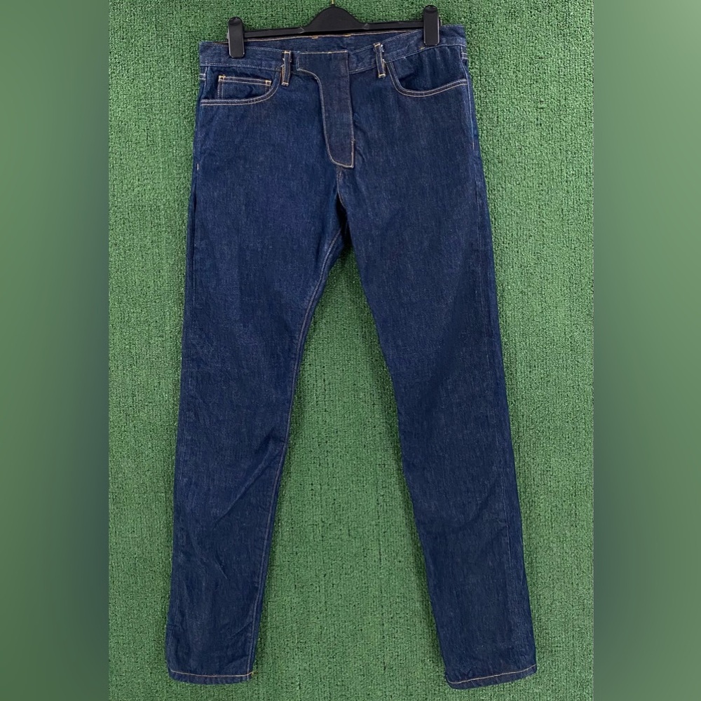 Denim Selvedge Dark Wash Blue Jeans Men’s Size 35x33